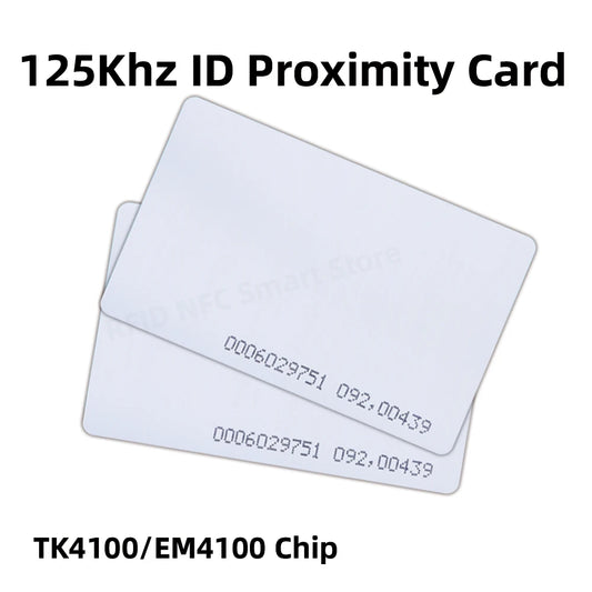 Etiqueta de tarjeta de proximidad inteligente para control de acceso, RFID, 125 KHz, EM4100, TK4100, envío gratis, 10 unidades 