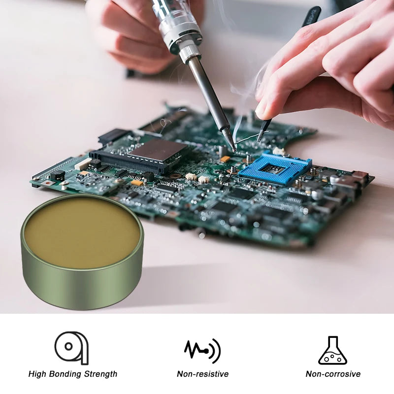 Solda Colar Rosin Flux, sem chumbo, reparo de ferro, SMD, PCB, solda LED, eletrônicos, 15-100g