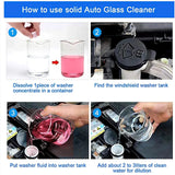 Solid Car Windshield Cleaner, Comprimidos Efervescentes, Pára-brisas, Janela, Vidro, Limpador De Poeira, Ferramenta De Limpeza, Acessórios Do Carro