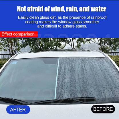 Spray de água anti-chuva para vidro do carro, Nano Coating, Agente impermeável hidrofóbico, Remoção de filme de óleo
