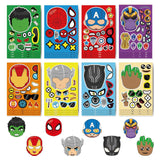Artículos para fiesta de cumpleaños de superhéroes de los Vengadores: pulseras, pegatinas, mascarilla infantil, piñata para niño, rellenos para bolsas de regalo y recuerdos de fiesta de superhéroes. 