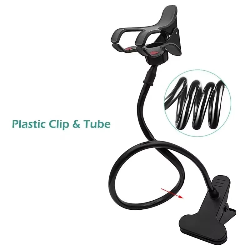 Suporte de telefone móvel flexível portátil, 360 Clip, Lazy Bed, Desktop Bracket, Smartphones Desk, Bed Mount, Stand Base de Apoio, 70cm