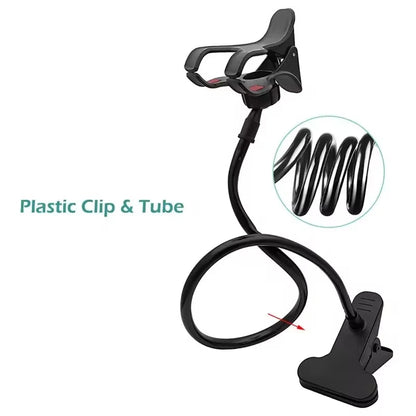 Suporte de telefone móvel flexível portátil, 360 Clip, Lazy Bed, Desktop Bracket, Smartphones Desk, Bed Mount, Stand Base de Apoio, 70cm