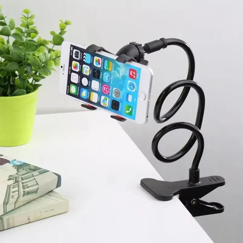 Suporte de telefone móvel flexível portátil, 360 Clip, Lazy Bed, Desktop Bracket, Smartphones Desk, Bed Mount, Stand Base de Apoio, 70cm