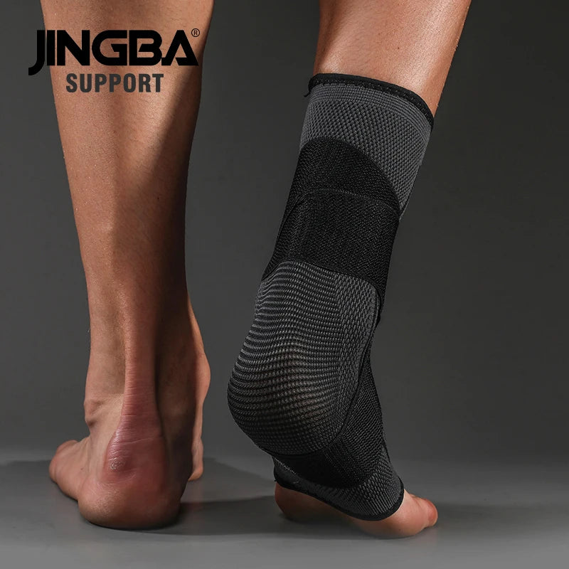 1 tobillera de compresión ajustable para hombres y mujeres, resistente, protección deportiva. 