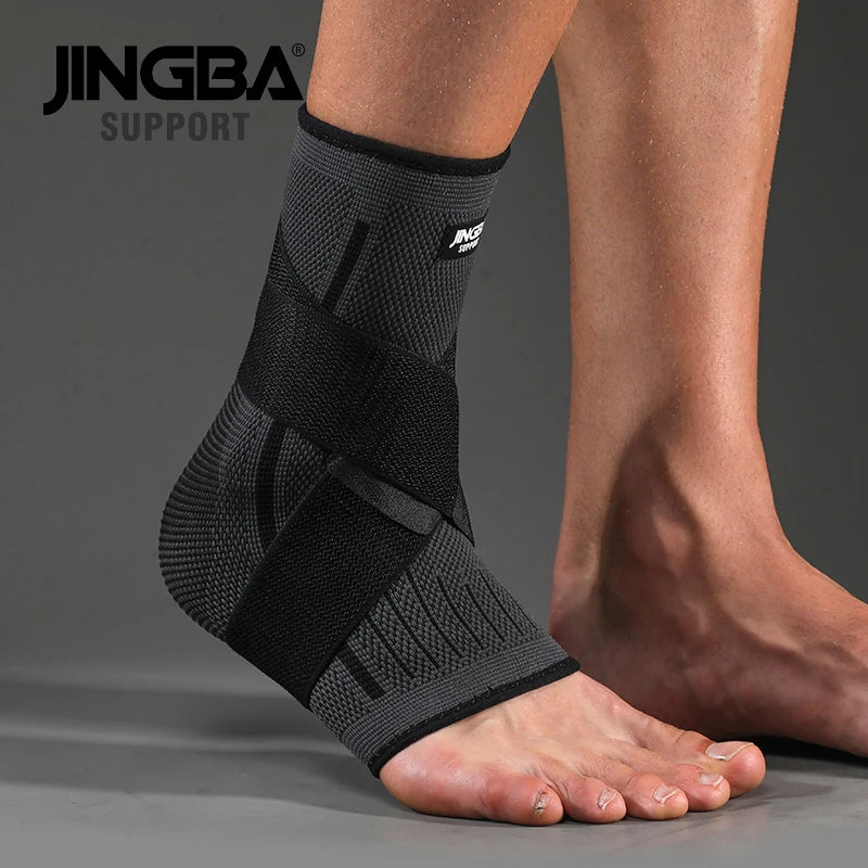 1 tobillera de compresión ajustable para hombres y mujeres, resistente, protección deportiva. 