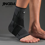 1 tobillera de compresión ajustable para hombres y mujeres, resistente, protección deportiva. 