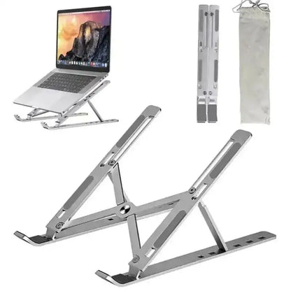 Suporte portátil para laptop, suporte de alumínio para notebook, macbook air pro, acessórios, base superior dobrável para pc