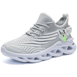 Men's Casual Running Shoes, Running Shoes, Breathable Mesh Sneakers, Lightweight Shock-absorbing Sports Shoes, White, Black, Outdoor 