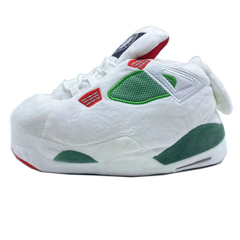 Unisex Warm Sneakers for Women Men Home Slippers House Floor Shoes Large Size Women Slippers One Size 35-44 Winter 