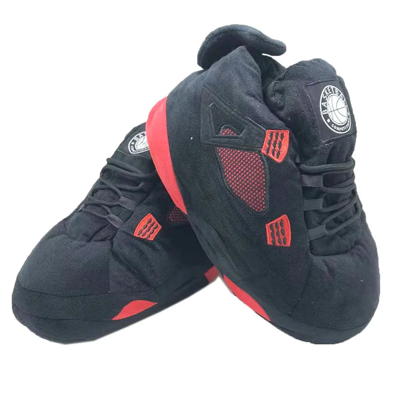 Unisex Warm Sneakers for Women Men Home Slippers House Floor Shoes Large Size Women Slippers One Size 35-44 Winter 