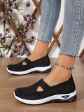 Women's Solid Color Breathable Sneakers, Soft Sole Shoes, Lightweight Shoes, Mesh Casual Shoes 