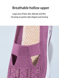Women's Solid Color Breathable Sneakers, Soft Sole Shoes, Lightweight Shoes, Mesh Casual Shoes 