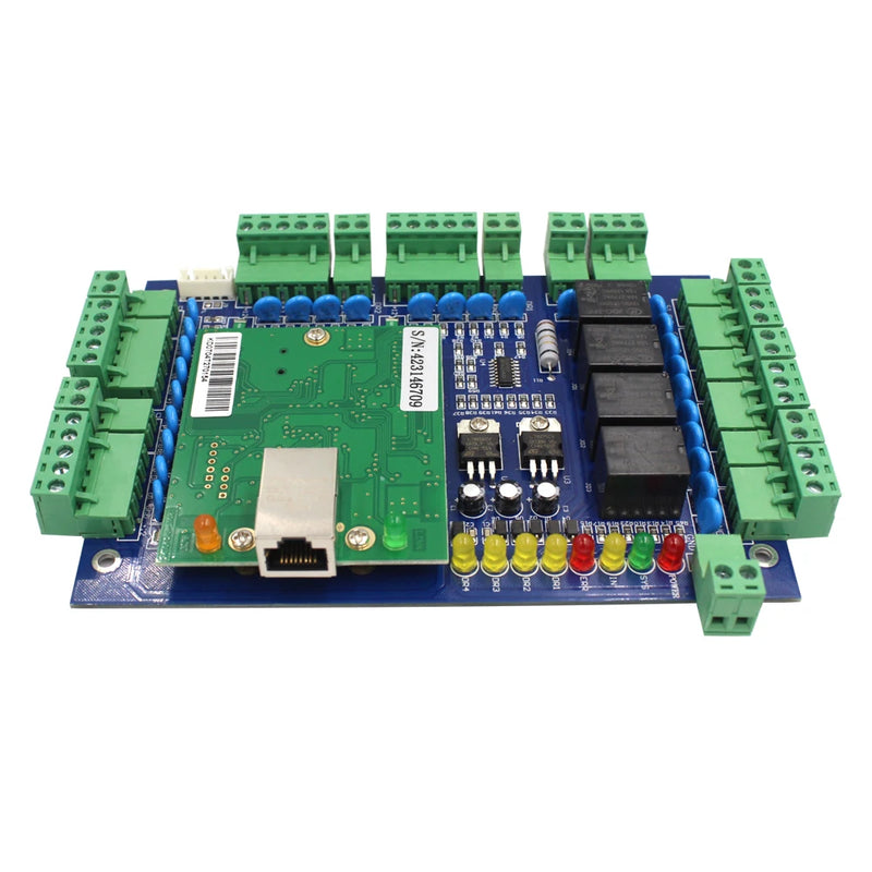 Placa de control de acceso a red TCP/IP, 1, 2, 4 puertos, se pueden transferir datos, conectar con cualquier lector de salida Wiegand de 26 a 37 