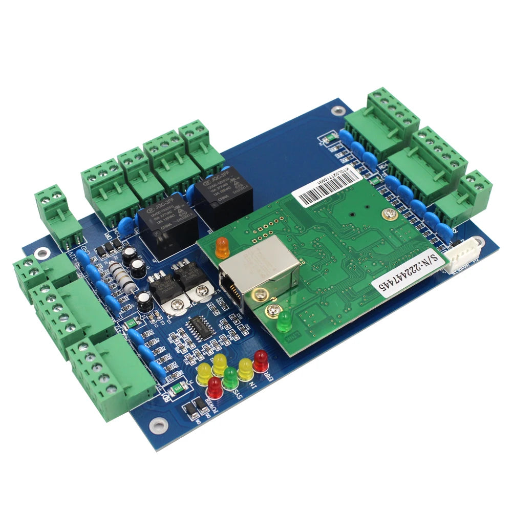 Placa de control de acceso a red TCP/IP, 1, 2, 4 puertos, se pueden transferir datos, conectar con cualquier lector de salida Wiegand de 26 a 37 