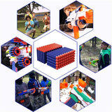 TISNERF 1000-50pcs Blue Solid Round Head Balls 7.2cm for Nerf Series Blasters Refill Darts Kids Toy Gun Accessories 