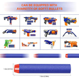 TISNERF 1000-50pcs Blue Solid Round Head Balls 7.2cm for Nerf Series Blasters Refill Darts Kids Toy Gun Accessories 