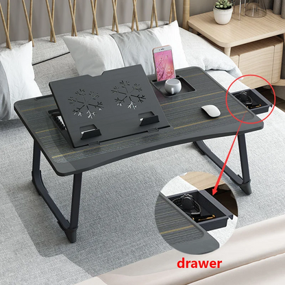 Computer Table Laptop Desk for Bed Office Desk Multifunctional Table Lap Board Foldable 6-Speed ​​Height Adjustment Stand 