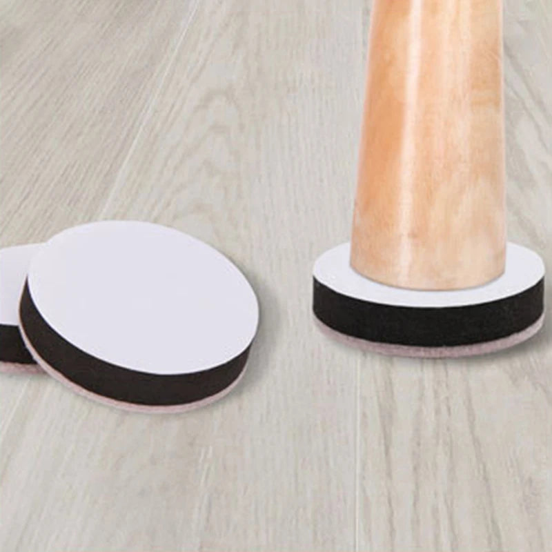 Table Leg Heightening Pad, preto, branco Shape, redondo, quadrado, silencioso, resistente ao desgaste, protege o chão, carbono, steelfelt, EVA, 4pcs