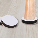 Table Leg Heightening Pad, preto, branco Shape, redondo, quadrado, silencioso, resistente ao desgaste, protege o chão, carbono, steelfelt, EVA, 4pcs