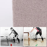 Table Leg Heightening Pad, preto, branco Shape, redondo, quadrado, silencioso, resistente ao desgaste, protege o chão, carbono, steelfelt, EVA, 4pcs