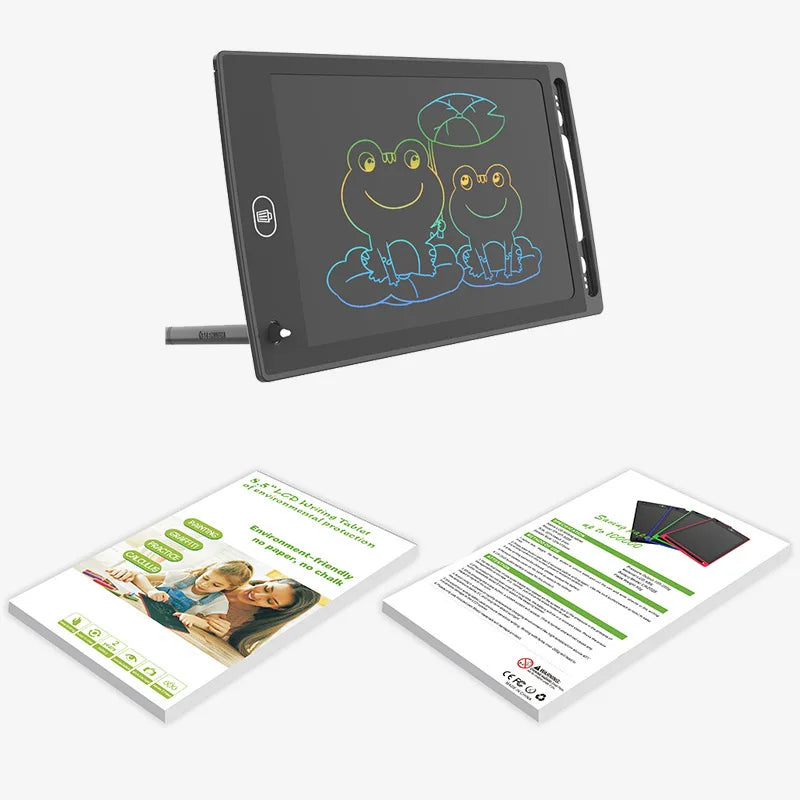 Tableta de escritura LCD para niños, tablero de dibujo educativo Montessori, tablero mágico, juguete para estudiantes, regalo, 6.5" 