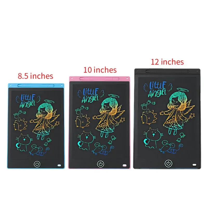 Tablet de Escrita LCD para Crianças, Prancheta, Graffiti Sketchpad, Mgaic, Almofada de Escrita Apagável, Brinquedos para Meninos, Presentes, 6.5 ", 8.5", 10 ", 12"