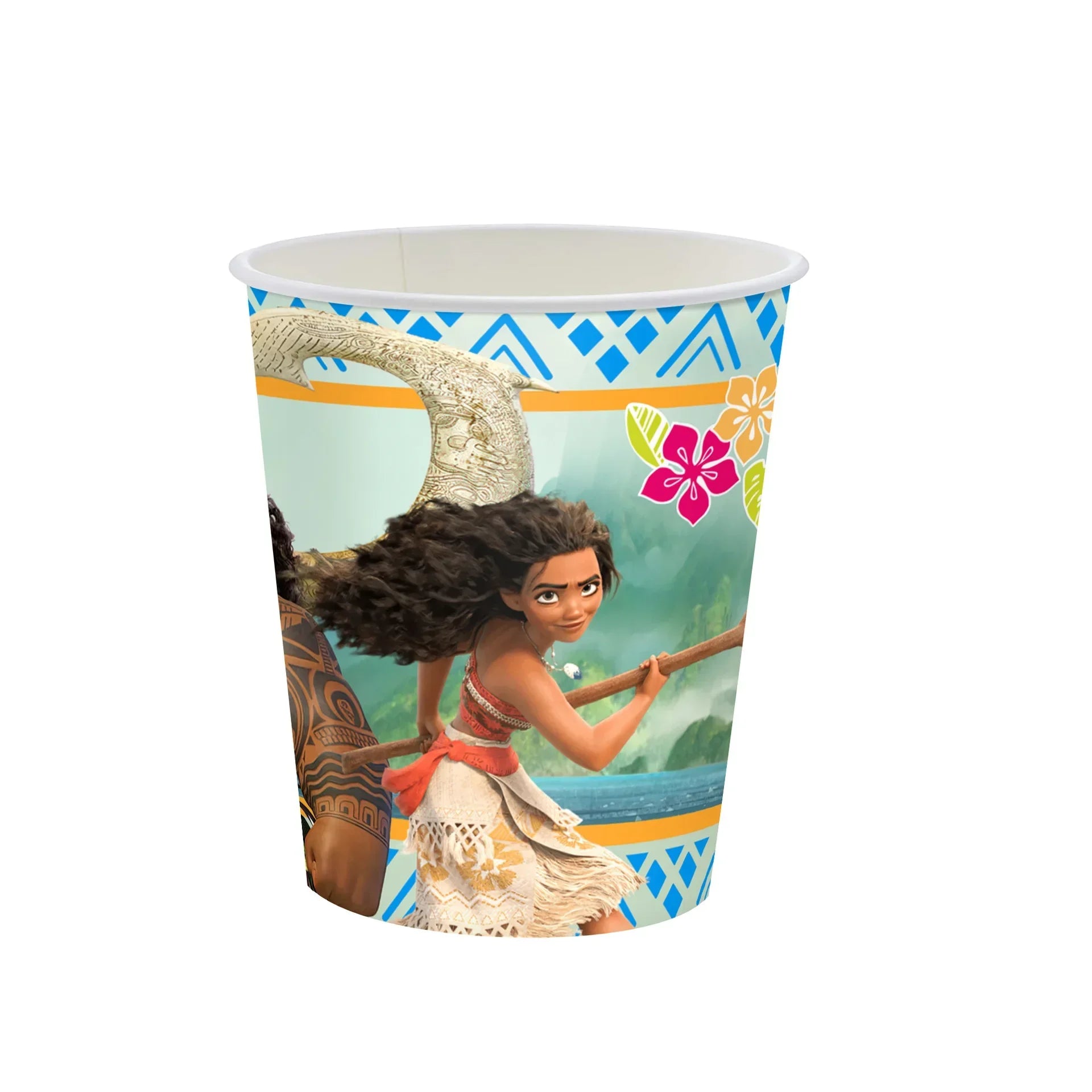 Talheres descartáveis de Tema Moana para Crianças, Copo e Prato, Suprimentos de Decoração para Meninas, Festa de Casamento, Aniversário, Novo