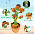 Talking Cactus Baby Toy, Repeats What You Say for Kids with English Songs, Dancing Toy for Girls and Boys, Gift 