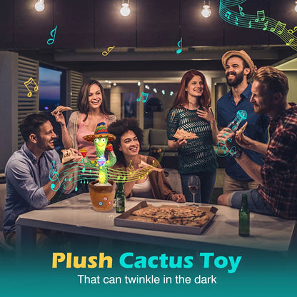 Talking Cactus Baby Toy, Repete o que você diz para crianças com canções em inglês, Dancing Toy para meninas e meninos, Presente