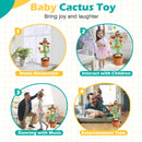Talking Cactus Baby Toy, Repeats What You Say for Kids with English Songs, Dancing Toy for Girls and Boys, Gift 