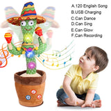 Talking Cactus Baby Toy, Repete o que você diz para crianças com canções em inglês, Dancing Toy para meninas e meninos, Presente