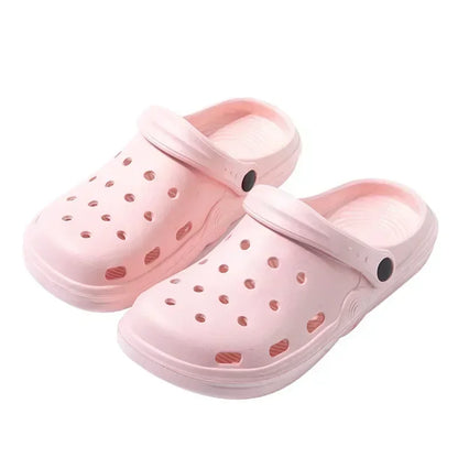 Tamancos de jardim para mulheres e homens, sandálias de praia, dedo do pé largo, sapatos Holey, chinelos de chuveiro, ao ar livre, senhoras, verão