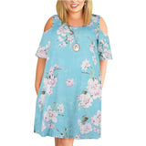 Large Size 9XL Dress For Mom 2022 Woman Summer Dress Loose Plus Size Dresses Off Shoulder Women Dresses Printed Dress 