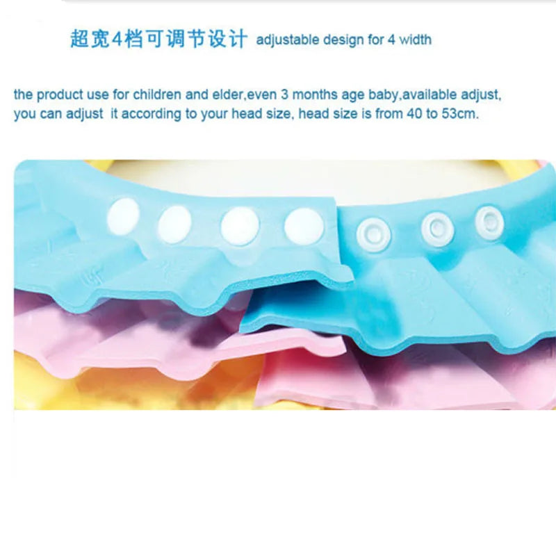 Adjustable Baby Shampoo Cap, Soft EVA Bath, Waterproof Hat for Kids, Wash Hair Protection, Infant Health Care Accessories, New 