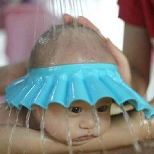 Tampão ajustável do champô do bebê, banho macio de EVA, chapéu impermeável para crianças, proteção do cabelo da lavagem, acessórios infantis dos cuidados médicos, novo