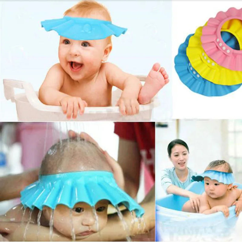 Adjustable Baby Shampoo Cap, Soft EVA Bath, Waterproof Hat for Kids, Wash Hair Protection, Infant Health Care Accessories, New 