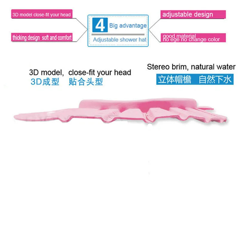 Adjustable Baby Shampoo Cap, Soft EVA Bath, Waterproof Hat for Kids, Wash Hair Protection, Infant Health Care Accessories, New 