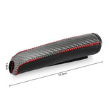 Funda de cuero de fibra de carbono para freno de mano de coche, funda protectora, protección para freno de mano, accesorios para el interior del coche 