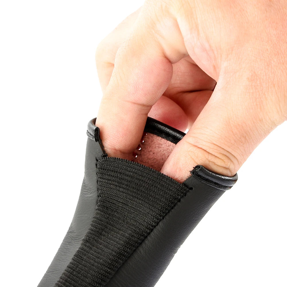 Funda de cuero de fibra de carbono para freno de mano de coche, funda protectora, protección para freno de mano, accesorios para el interior del coche 