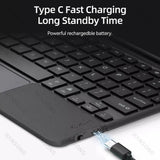 Tampa do teclado Bluetooth para Xiaomi Mi Pad 5, 6, 6 Pro, 6, 5, 6 Pro Case, Magic Keyboard, Blacklight, 11"