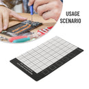 Tapete de Parafuso Magnético para Reparação de Telemóveis, Working Memory Pad, Ferramentas de Reparação, Placemat, Almofada Magnética, 145mm × 90mm, 1PC