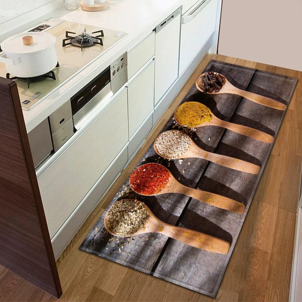 Felpudo moderno para cocina, entrada, pasillo, dormitorio, sala de estar, decoración, balcón, baño, antideslizante, largo 