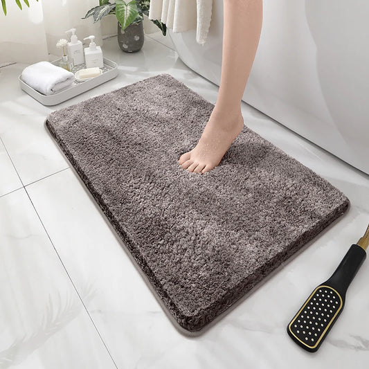 Thick and soft plush carpet, bathroom carpet, bedroom carpet, living room carpet, non-slip carpet, non-slip water absorption 