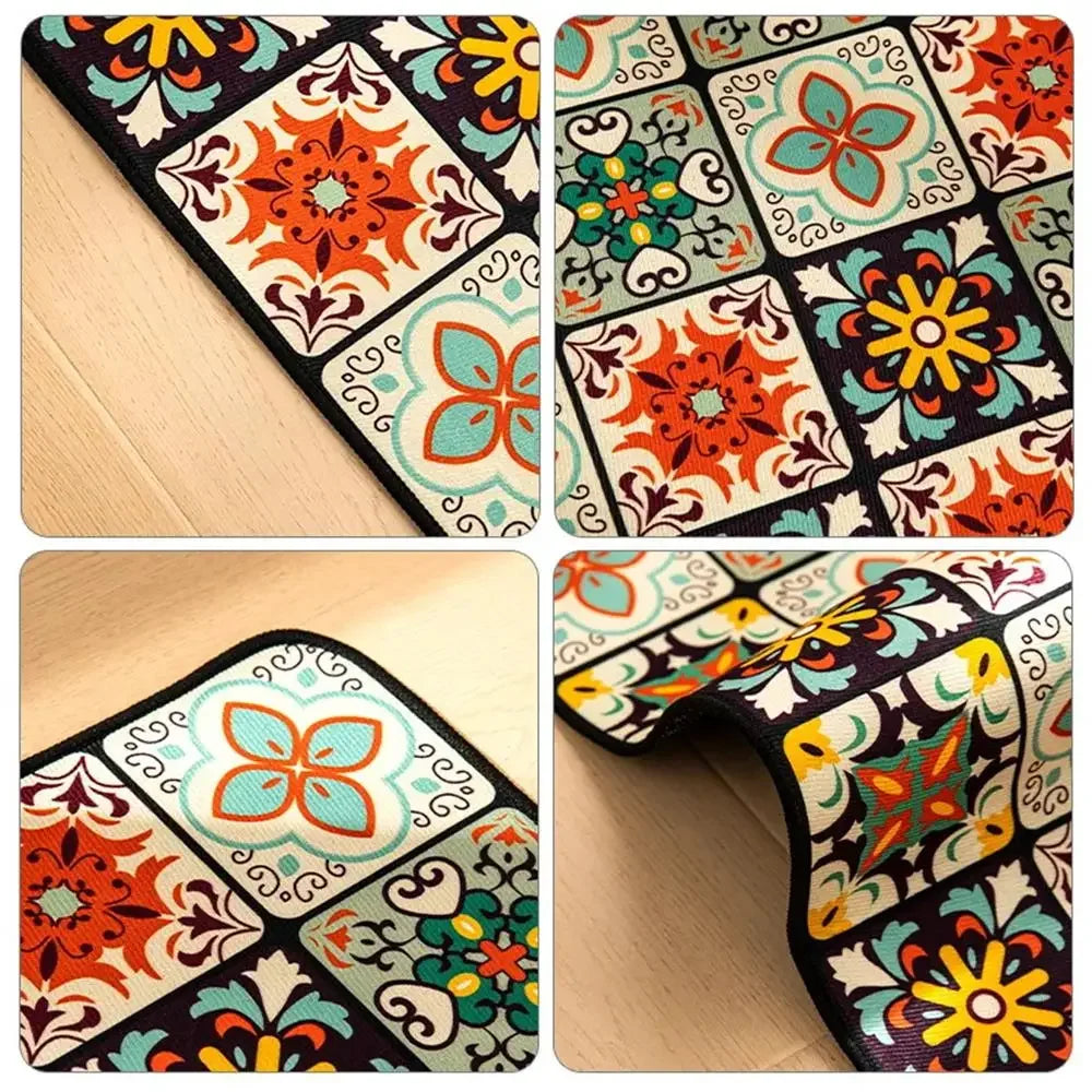 Tapetes de cozinha antiderrapantes para sala de estar, tapete de longa área, tapete, tapete de entrada, decoração de casa