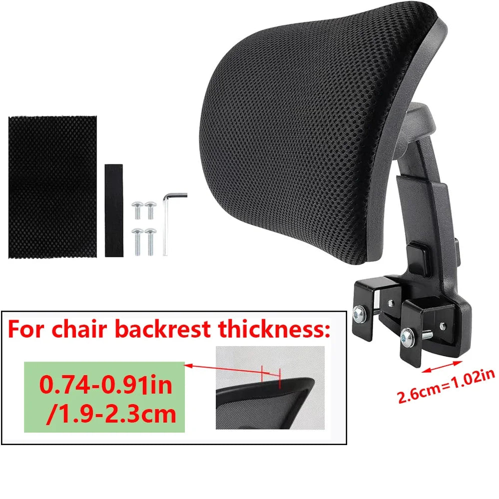 Fabric Office Chair Headrest, Head Support Cushion, Computer Chair, Neck Pillow, Attachment Work Chairs 