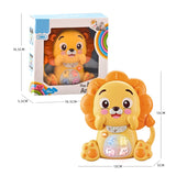 Teclado Piano Eletrônico Animal para Bebês, Brinquedo Educacional Infantil com Música de Iluminação, Música Infantil, 18M +