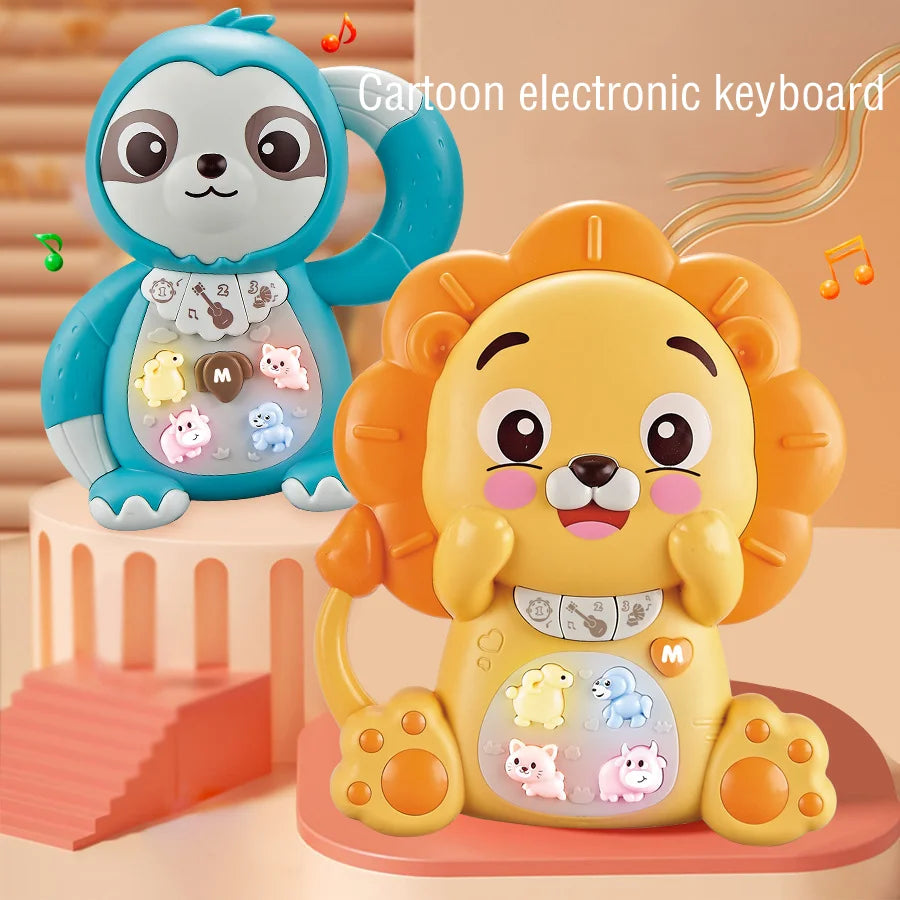 Animal Electronic Piano Keyboard for Babies, Educational Toddler Toy with Lighting Music, Kids Music, 18M+ 