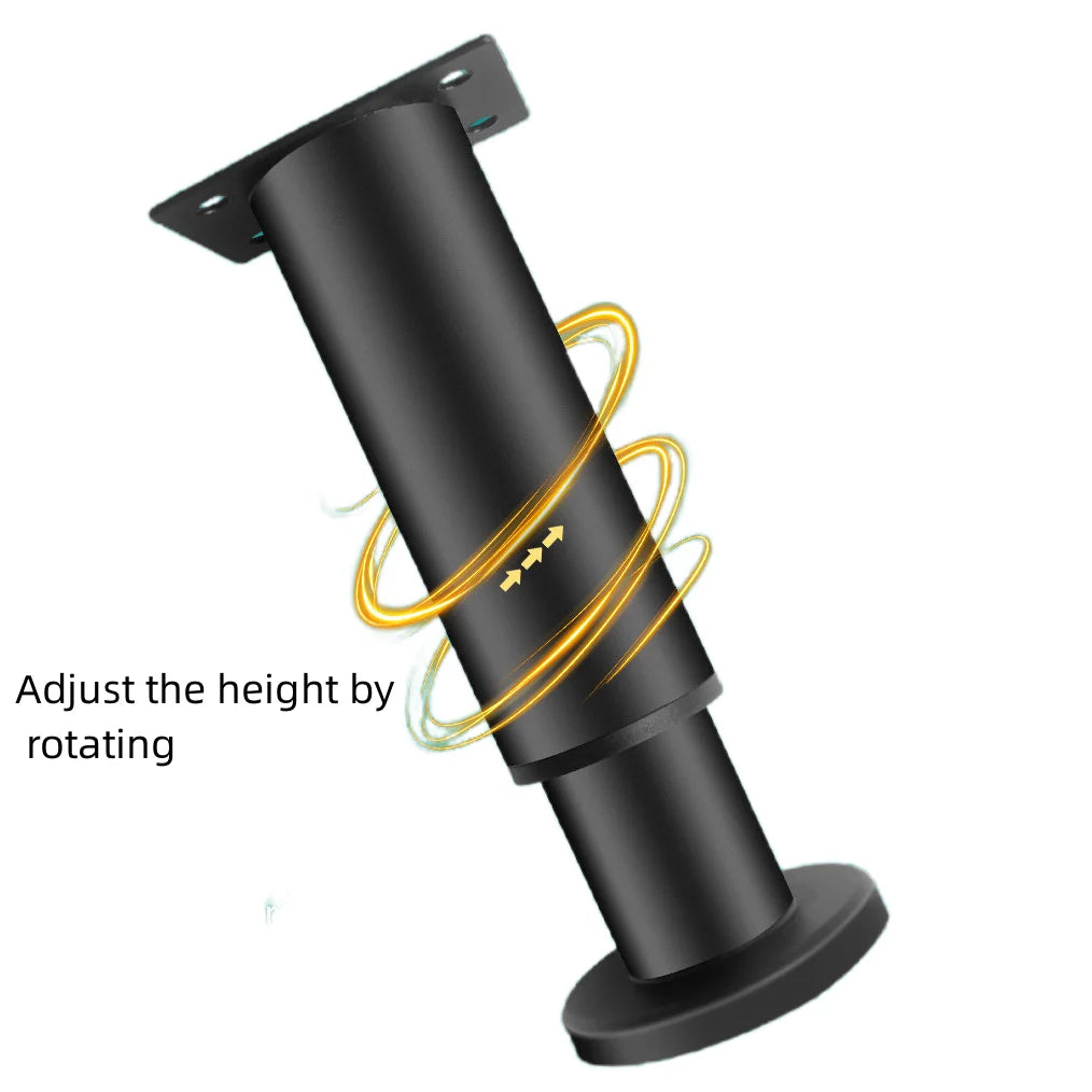 Adjustable Telescopic Bed Beam Support Legs, Square Support Legs, Extension Metal Sofa Feet, Bedroom and Office Furniture, High Quality, 1Pc 