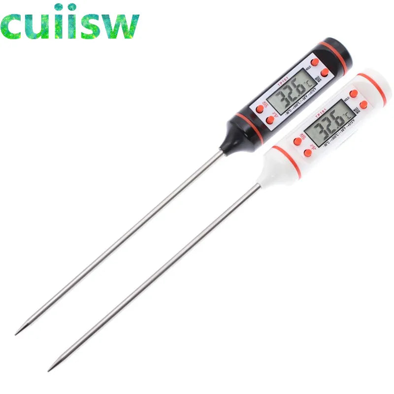 Digital Meat Thermometer for BBQ Stainless Steel Foldable Food Meat Turkey Thermometer 